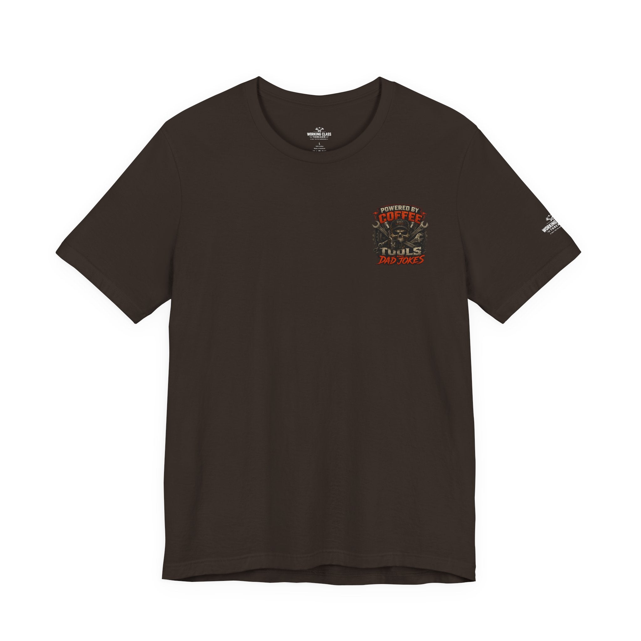 Powered by Coffee, Tools & Dad Jokes T-Shirt