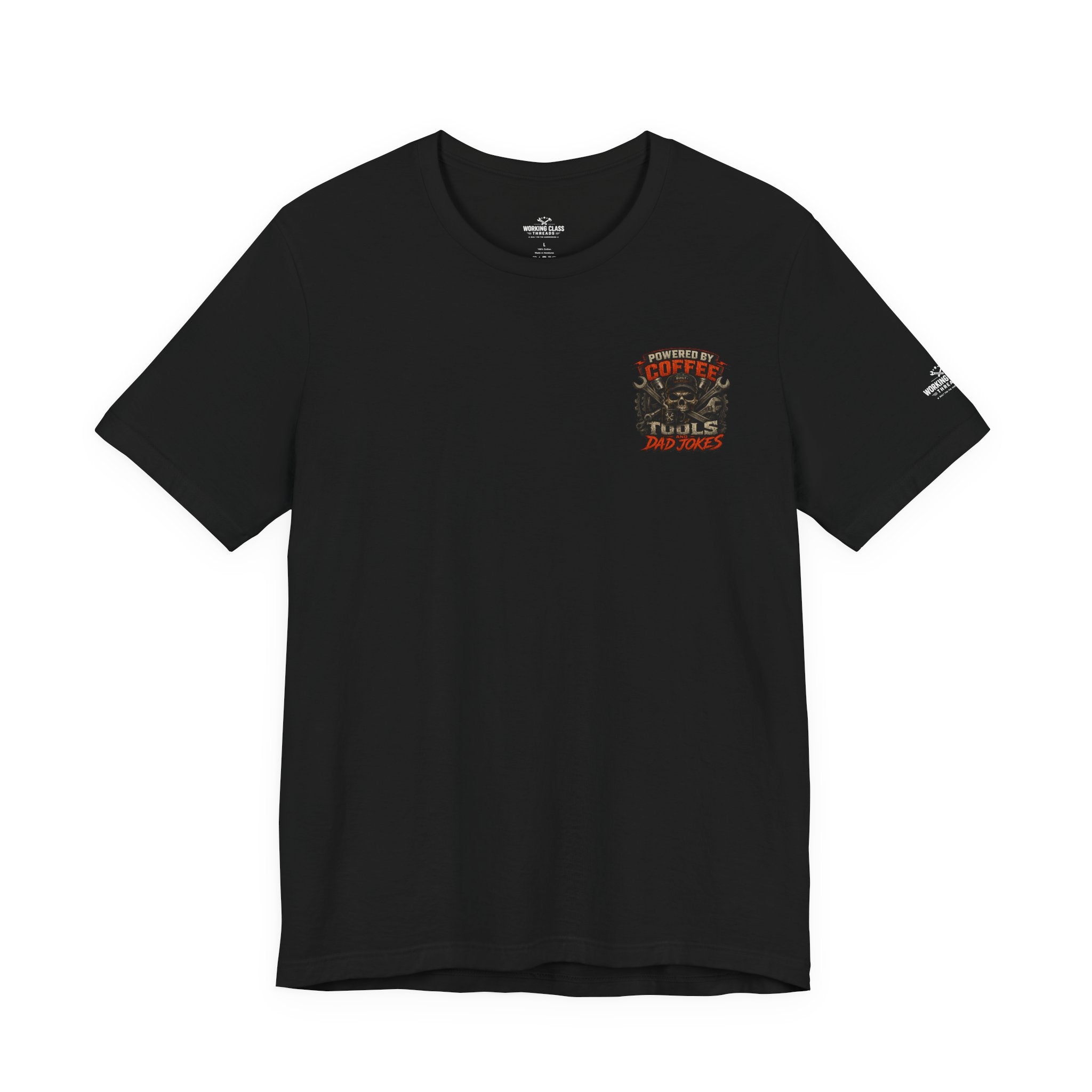 Powered by Coffee, Tools & Dad Jokes T-Shirt